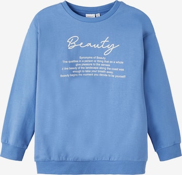 NAME IT Sweatshirt 'OTY' in Blau: predná strana