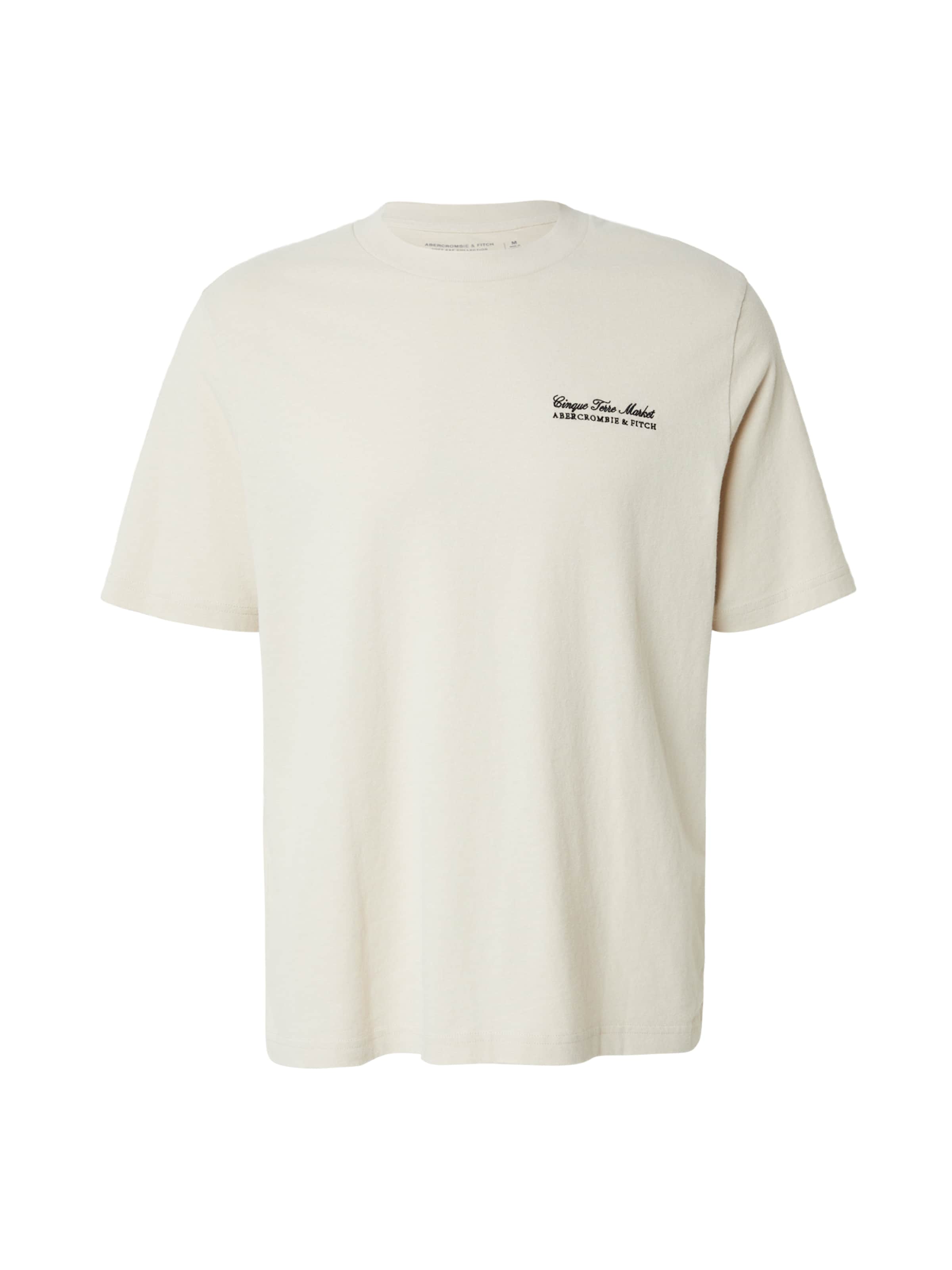 T-Shirt Abercrombie & Fitch en beige : devant