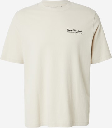 T-Shirt Abercrombie & Fitch en beige : devant