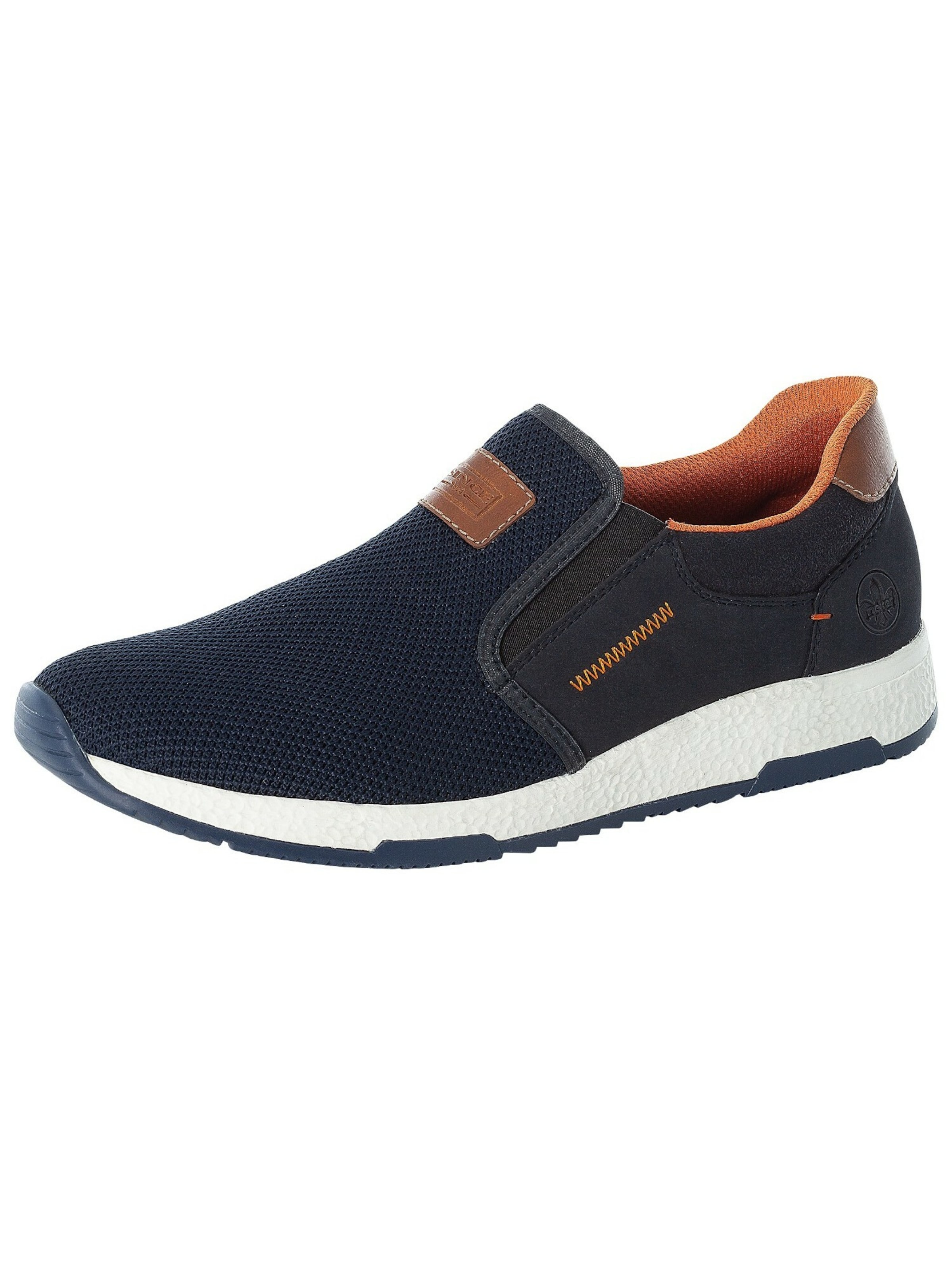 Slip on Rieker en bleu : devant
