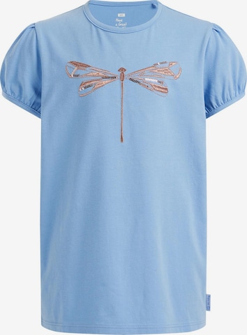 T-Shirt WE Fashion en bleu : devant