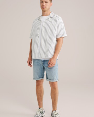 WE Fashion Обычный Джинсы в Синий