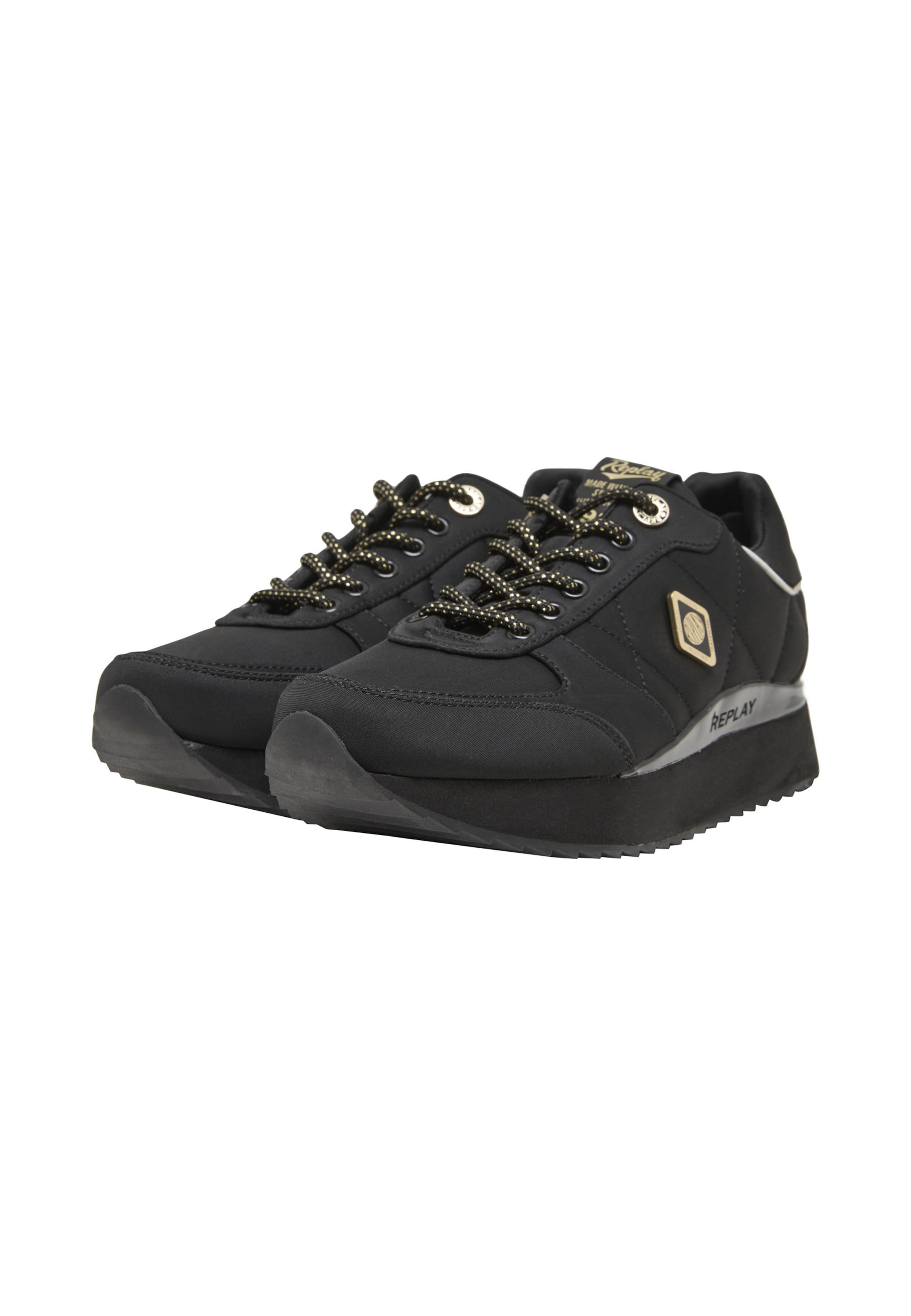 Baskets basses 'Penny' REPLAY en noir