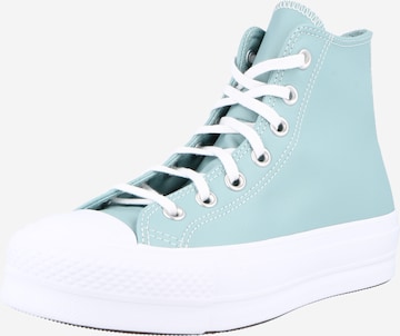 CONVERSE High-Top Sneakers 'CTAS LIFT' in Green: front