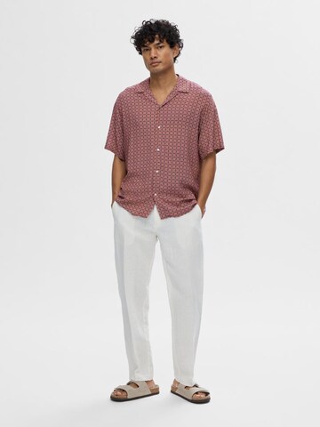 Fit confort Chemise 'SLHVero' SELECTED HOMME en rose