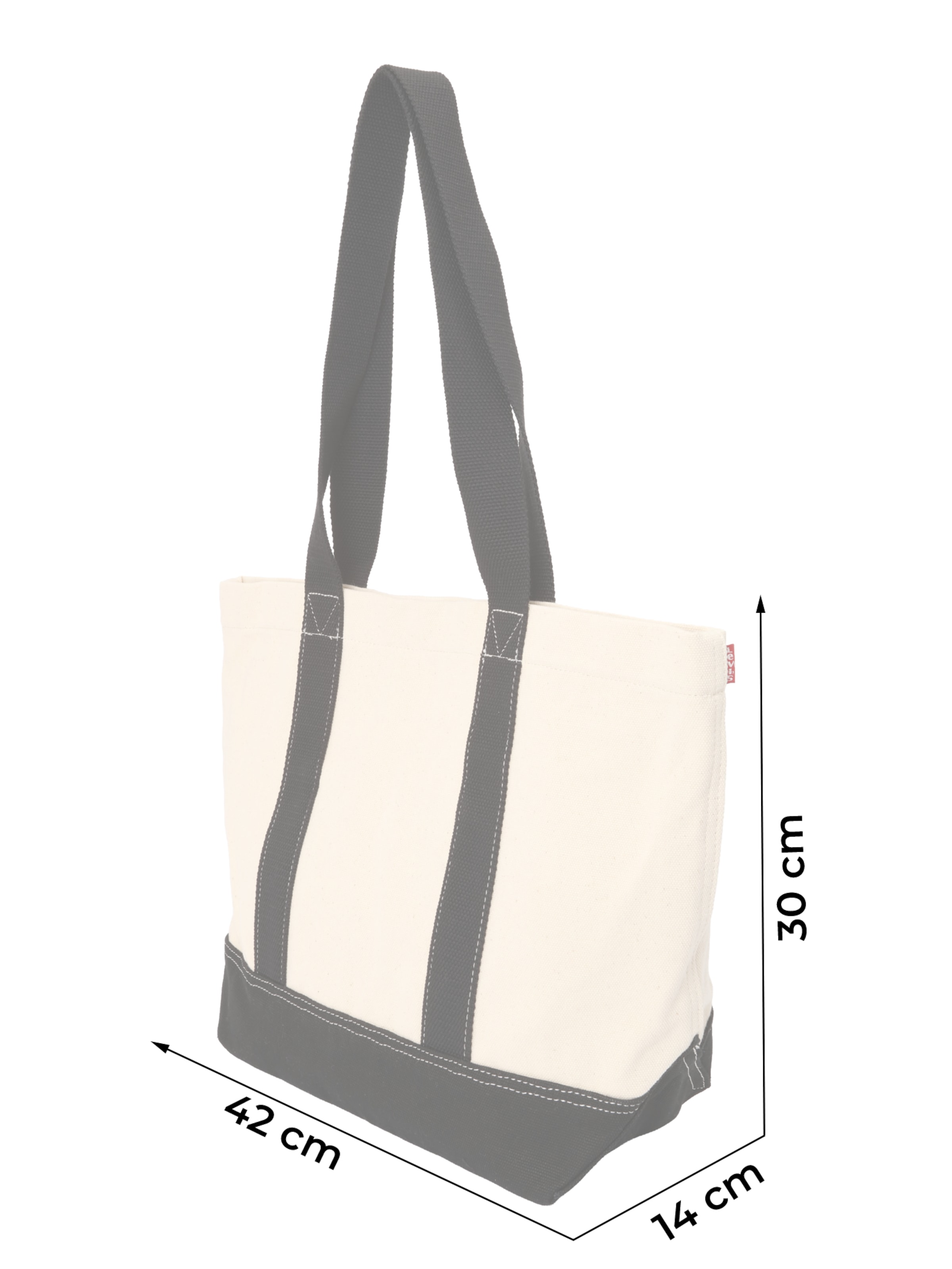 LEVI'S ® Shoppingväska i vit: framsida