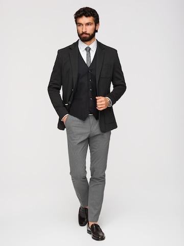 Coupe regular Veste de costume Ombre en noir