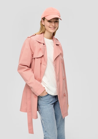 Manteau mi-saison QS en orange : devant