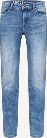 Soccx Regular Jeans in Blue: front