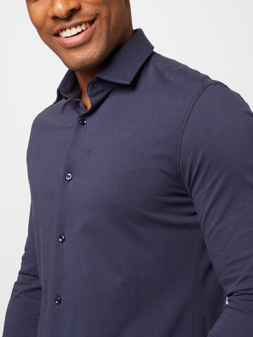 HUGO Red Slim fit Overhemd 'Kenno' in Blauw