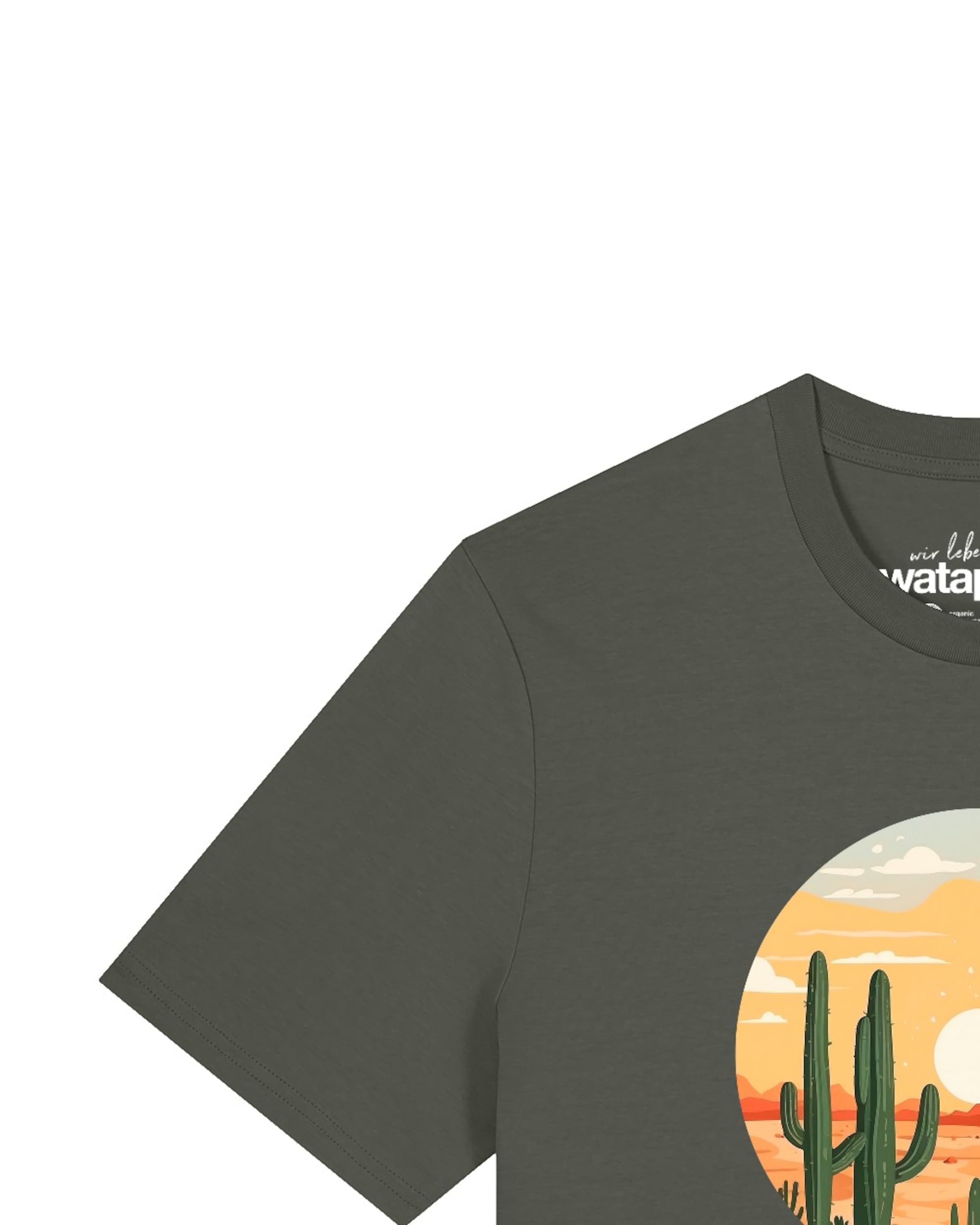 T-Shirt 'Sonnenuntergang In Der Wüste' Watapparel en vert