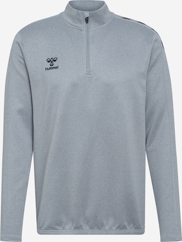 Hummel Sportsweatshirt in Grijs: voorkant