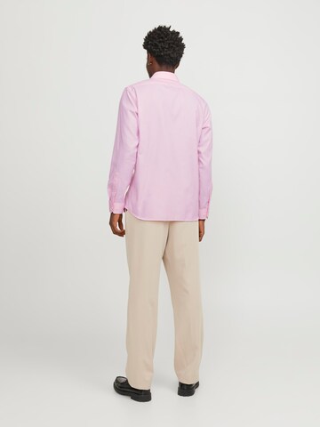 JACK & JONES Slim Fit Hemd 'Parker' in Pink