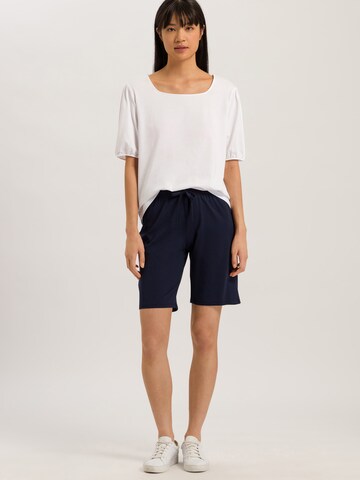 Hanro Pajama pants 'Natural Wear' in Blue