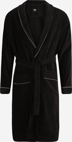 JBS OF DENMARK Long Bathrobe in Black: front