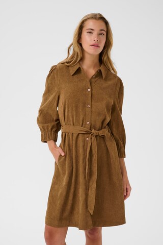 Kaffe Blousejurk 'Vera' in Bruin: voorkant
