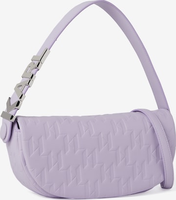 Karl Lagerfeld Shoulder Bag in Purple: front