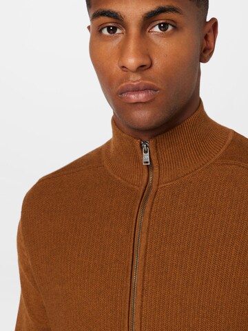 TOM TAILOR Knit cardigan in Brown