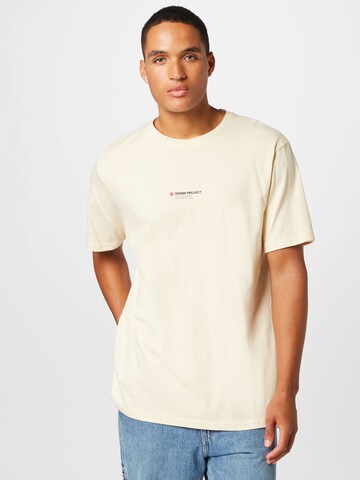 T-Shirt Denim Project en beige : devant