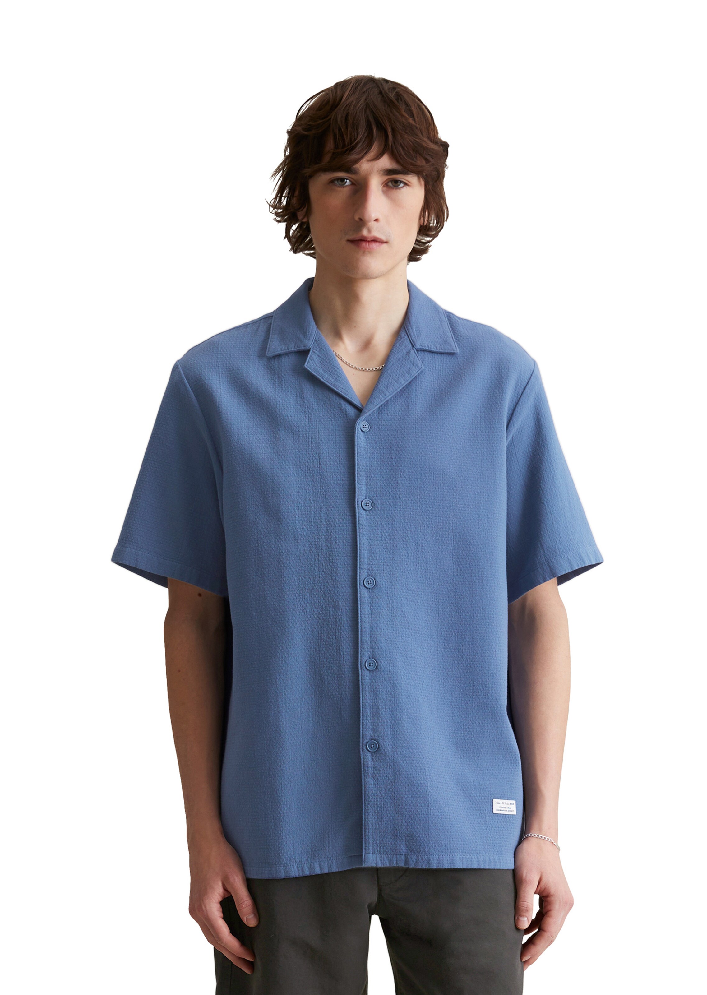 Marc O'Polo DENIM Regular fit Overhemd in Blauw: voorkant