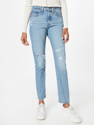 LEVI'S ® Skinny Jeans '501 Skinny' i blå: framsida