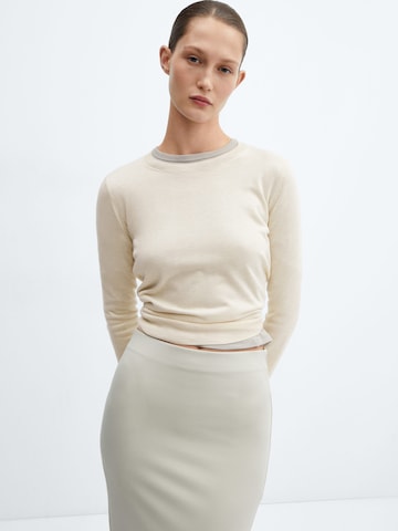 MANGO Trui 'LUKA' in Beige: voorkant