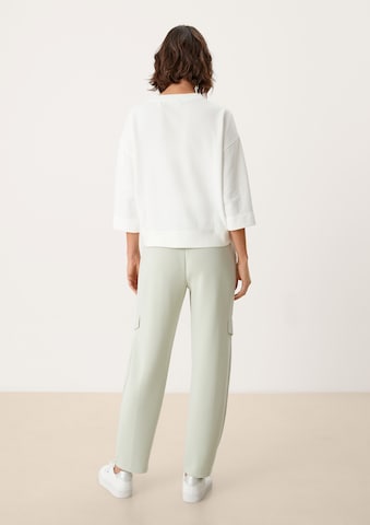 Sweat-shirt s.Oliver en blanc