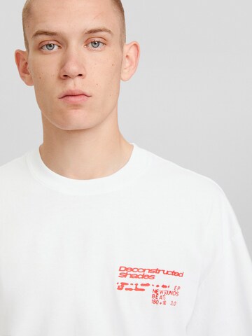 Bershka T-Shirt in Weiß