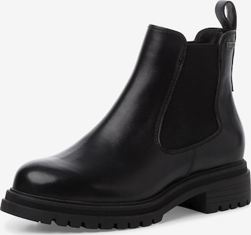 Tamaris Chelsea boots in Zwart: voorkant