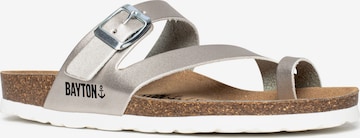 Bayton T-bar sandals 'Biscaye' in Silver