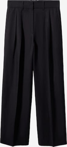 Wide Leg Pantalon à pince 'Biel' MANGO en noir : devant