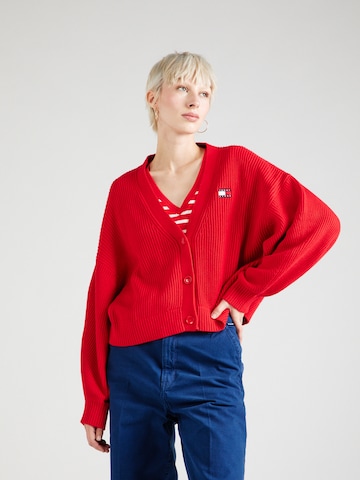 Giacchetta 'ESSENTIAL' di Tommy Jeans in rosso: frontale