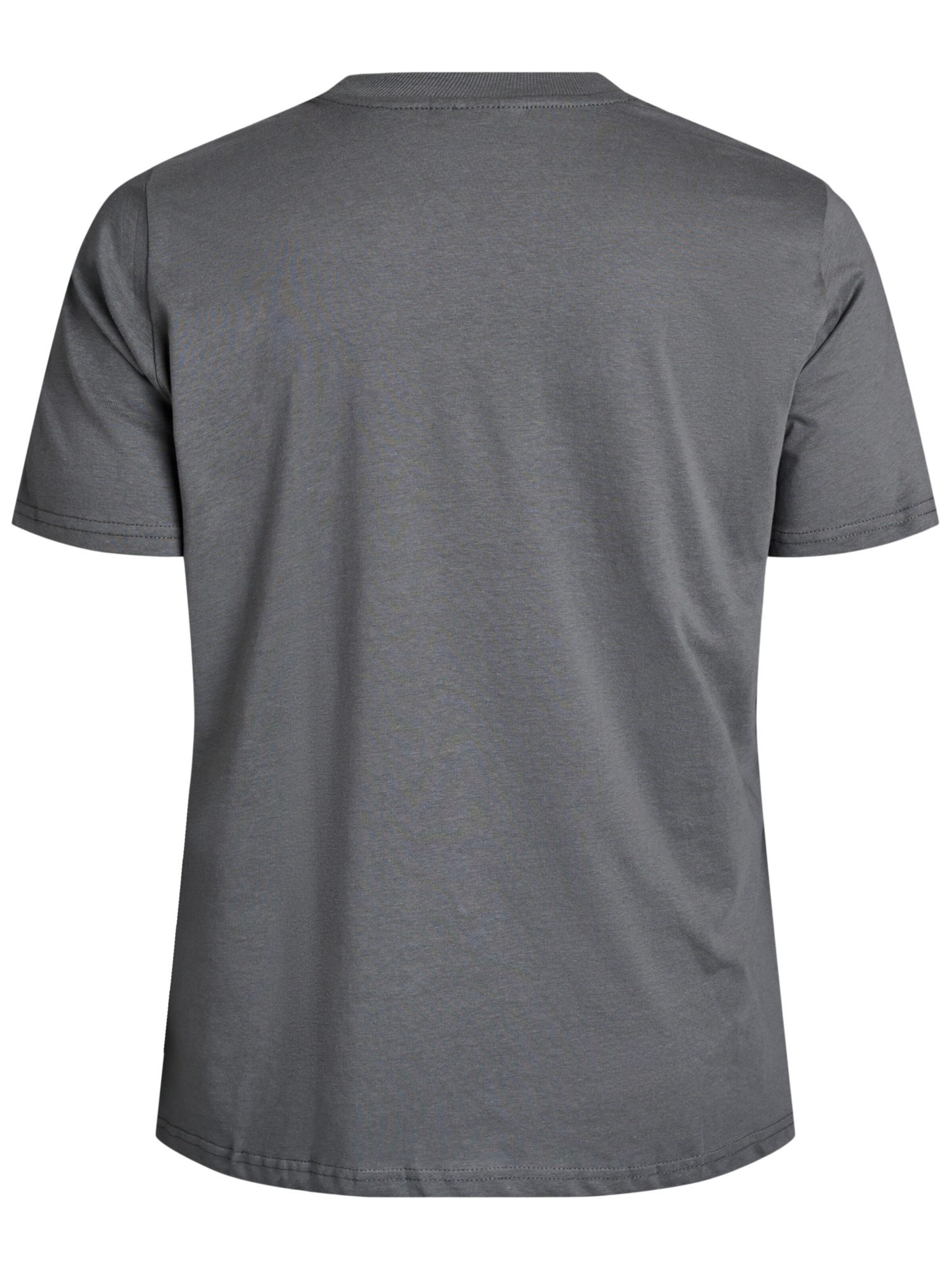 Zizzi Shirt 'Charlin' in Grey