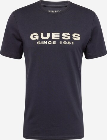 Maglietta di GUESS in blu: frontale