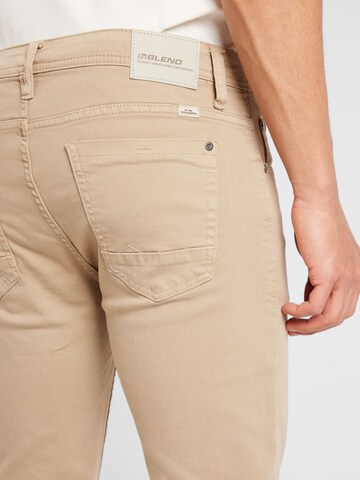 BLEND Slim fit Chino Pants 'Twister' in Brown