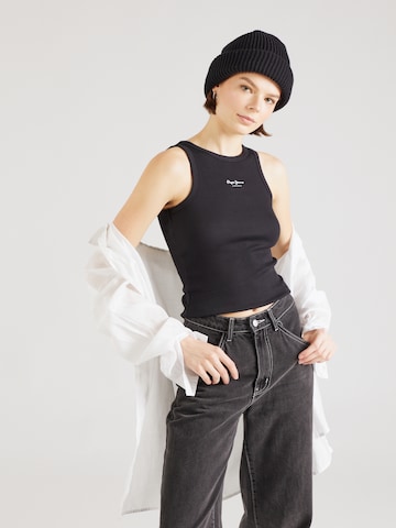 Pepe Jeans Top 'BOWIE' in Schwarz: Vorderseite