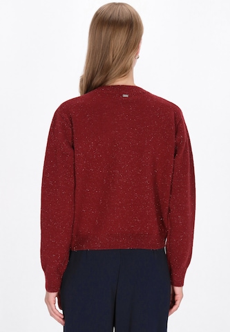 DreiMaster Klassik Gebreid vest in Rood