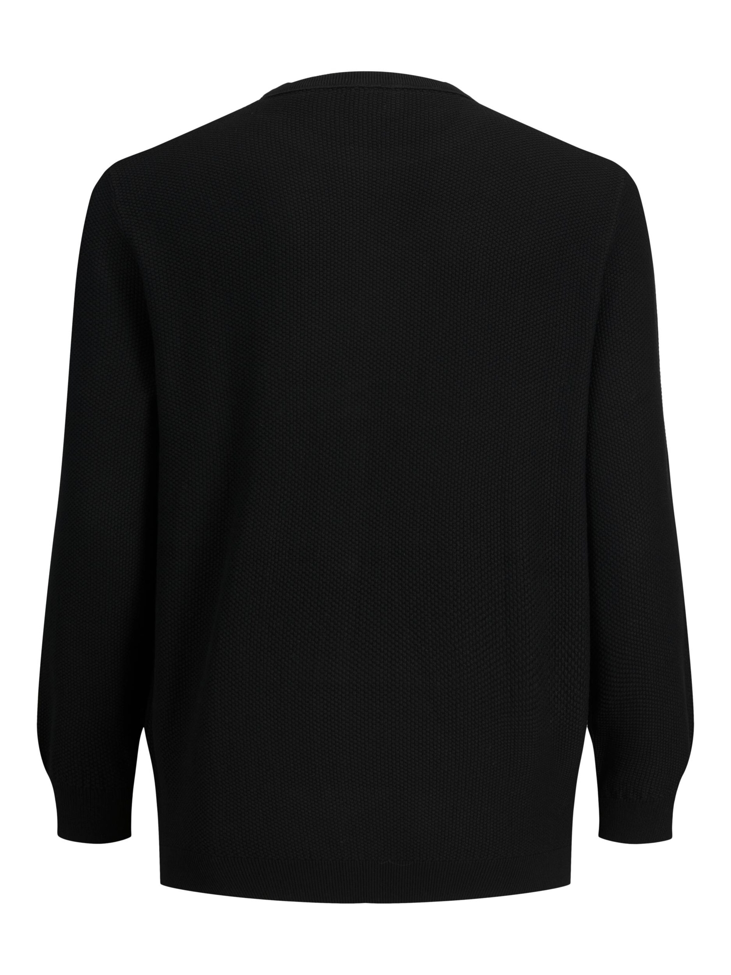 Männer Pullover & Strick Jack & Jones Plus Pullover 'Aaron' in Schwarz - GV77090 Männer Pullover & Strick Jack & Jones Plus Pullover 'Aaron' in Schwarz - GV77090