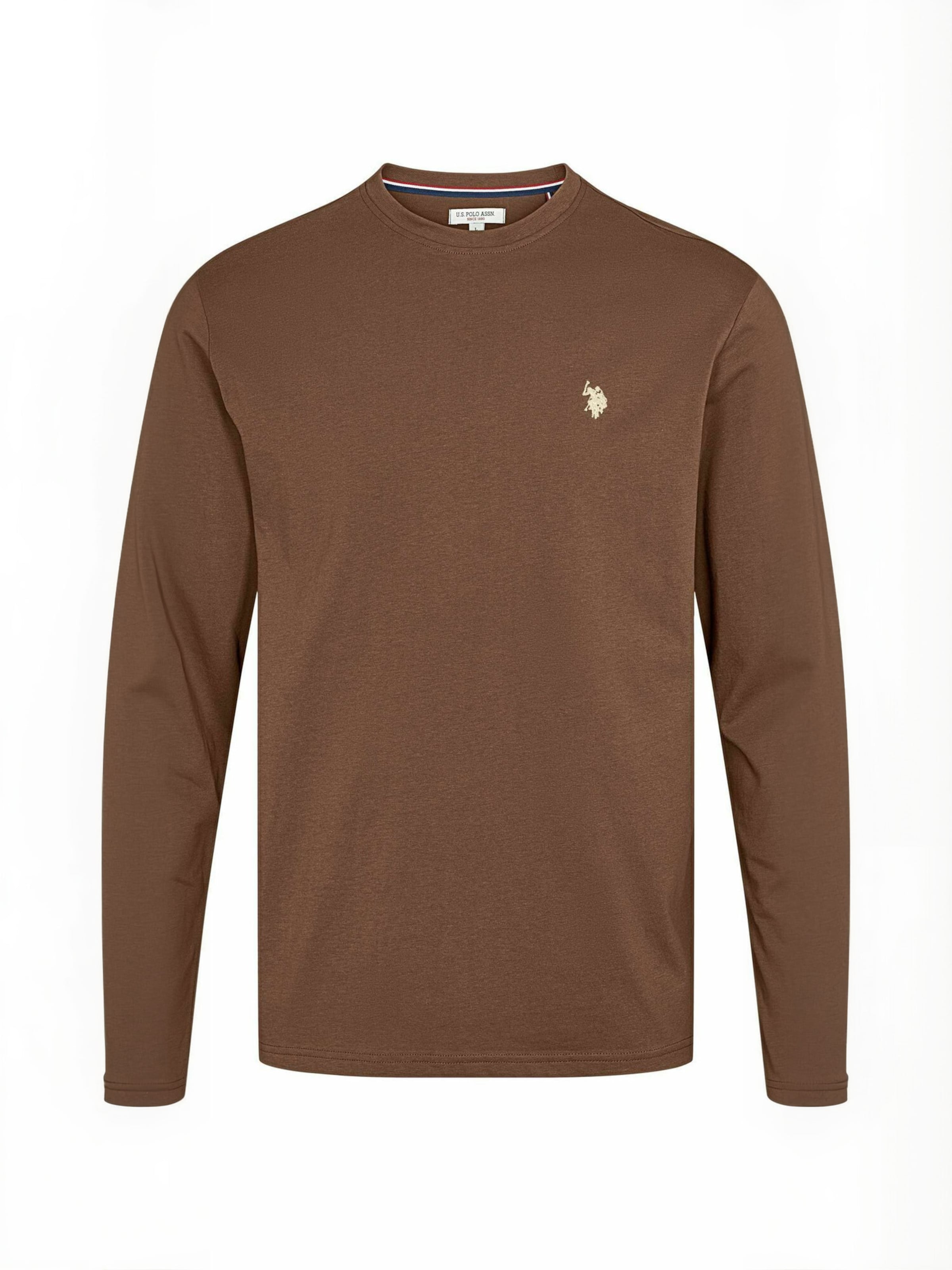 Coupe regular Chemise ' UMBrolin ' U.S. POLO ASSN. en marron : devant