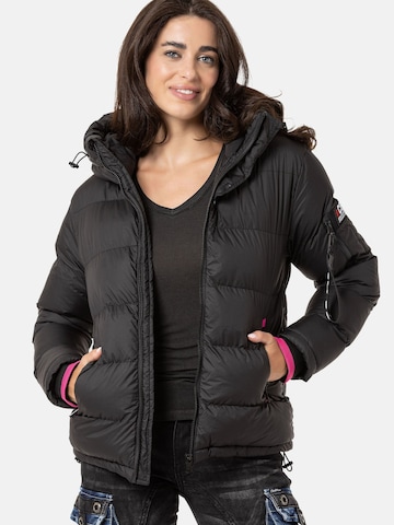 Veste d’hiver CIPO & BAXX en noir : devant