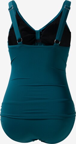 petit amour Bustier Tankini 'Amanda' in Blauw