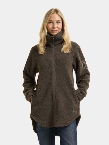 Didriksons Fleece jas 'Umi' in Bruin: voorkant