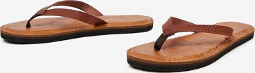 Orsay T-Bar Sandals in Brown
