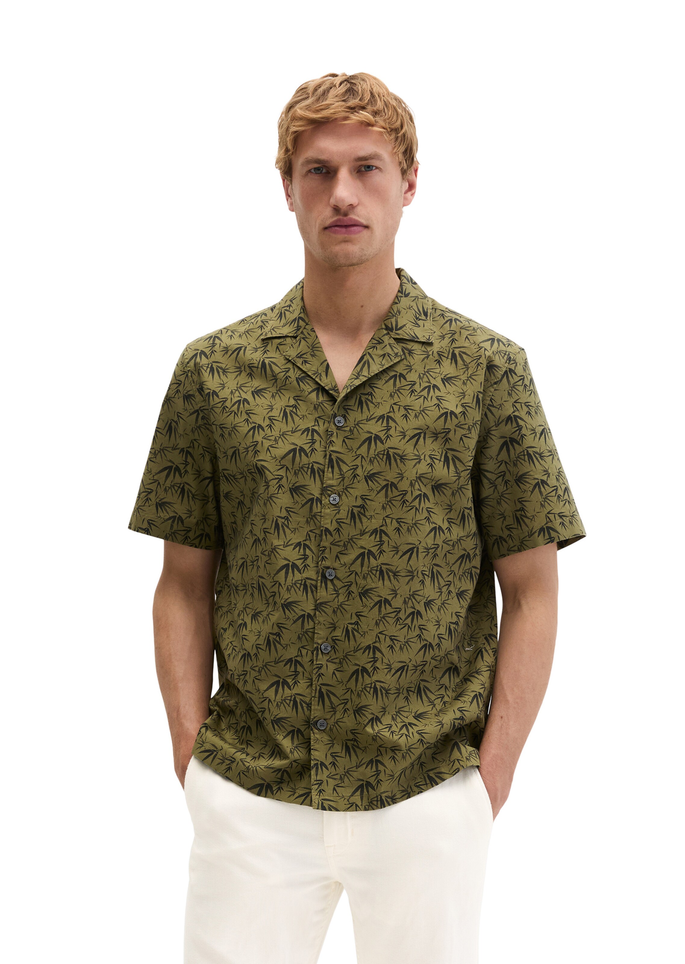 Marc O'Polo Regular Fit Hemd in Grün: Vorderseite