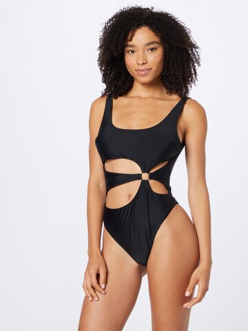 Hunkemöller Bustier Enodelne kopalke 'Sicily' | črna barva: sprednja stran