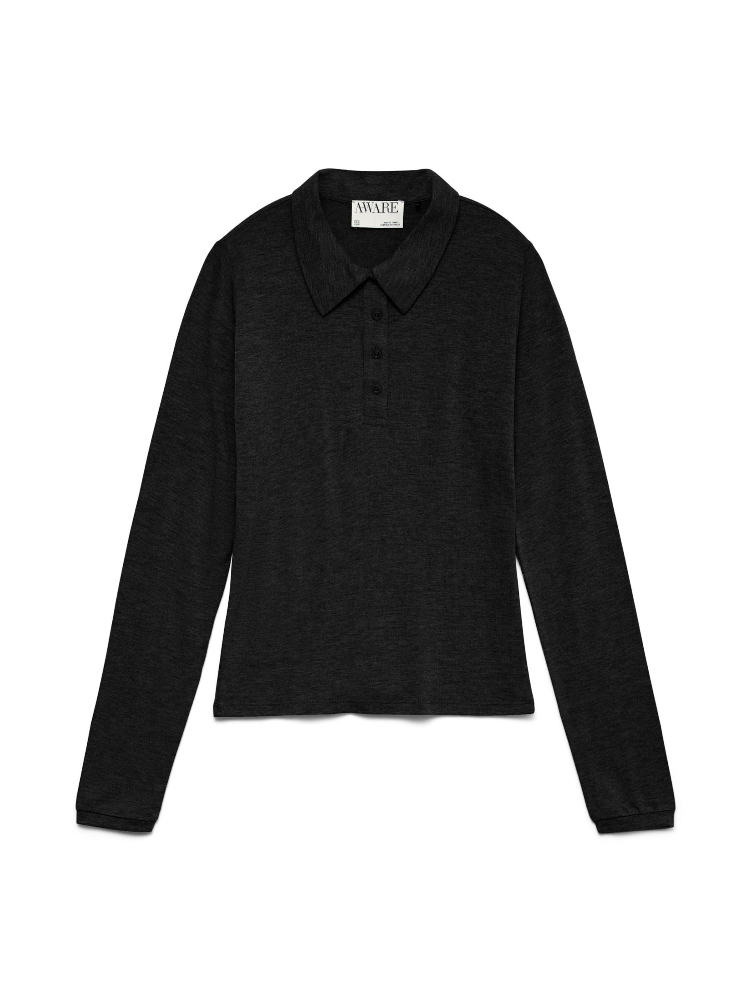 VERO MODA Shirt in Zwart: voorkant