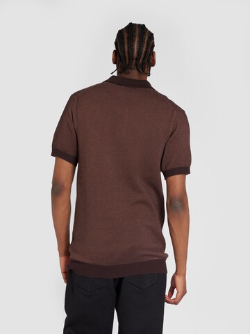 T-Shirt KnowledgeCotton Apparel en marron