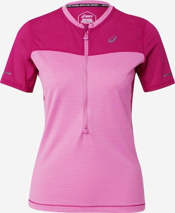 ASICS - Camisa funcionais 'FUJITRAIL' em roxo: frente