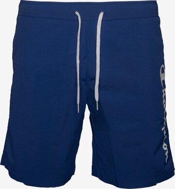 Champion Authentic Athletic Apparel Badeshorts in Blau: front