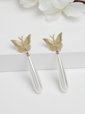 Boucles d'oreilles 'Kristinaya' AVANT-GARDE PARIS en blanc